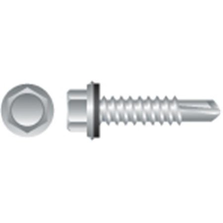 STRONG-POINT #10-16 x 3/4 in Unslotted Hex Machine Screw, Plain Steel 4HA1012